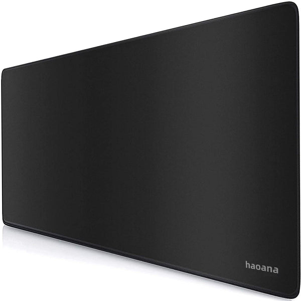 Haoana Large Gaming Mouse Pad (35.43 X 15.75X 0.12inch) Extended Ergonomic for Computers Thick Keyboard Mouse Mat Non-Slip Rubber Base Mousepad Black